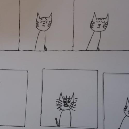 Comiczeichnung Katze