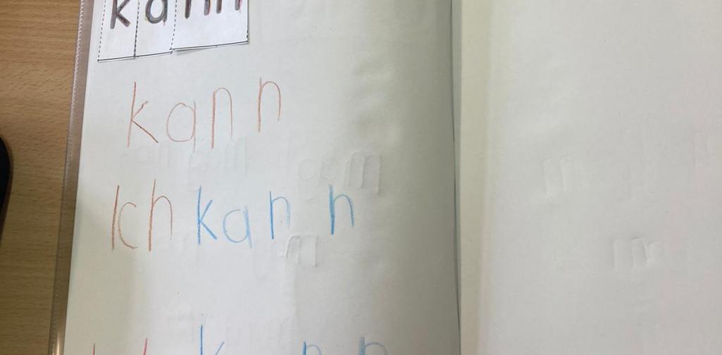 Wortzauberei 3 Heftseite Ich kann geschrieben in Druckschrift