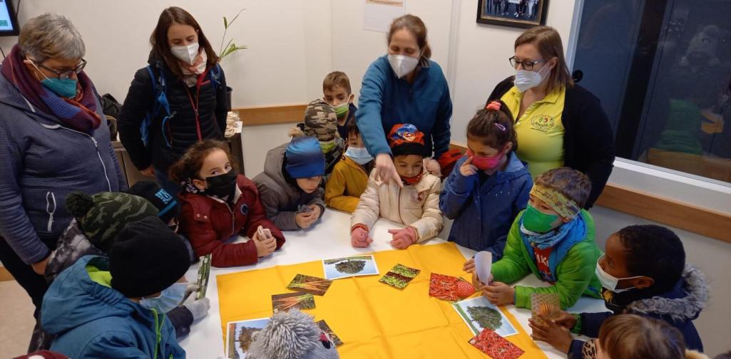 Kinder bei der Besprechung des Einkaufs