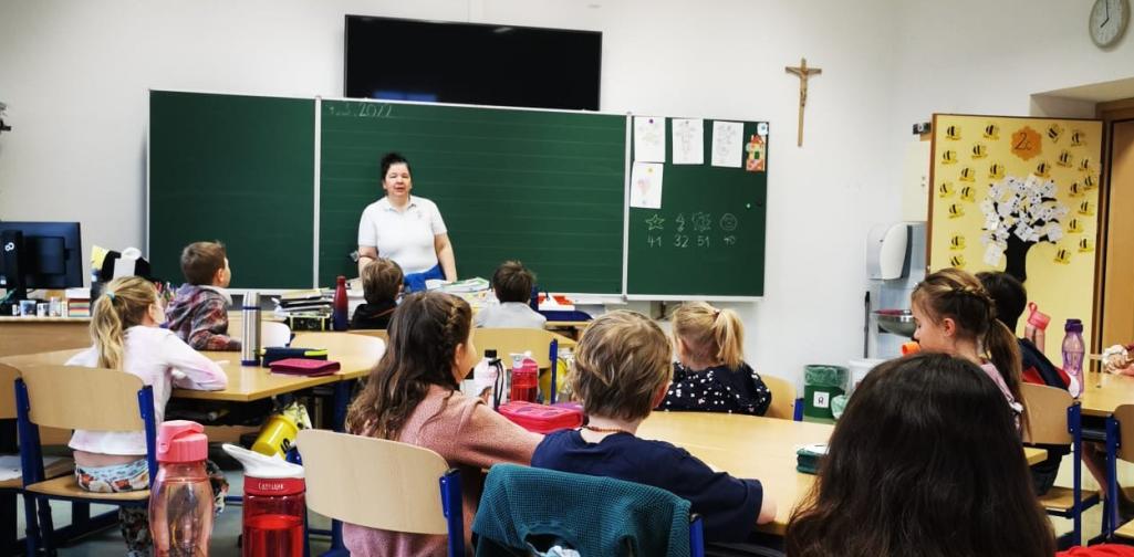 Bürstl in der Klasse 2c