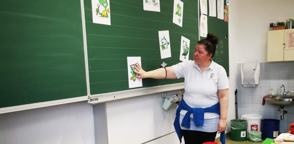 Bürstl in der Klasse 2c