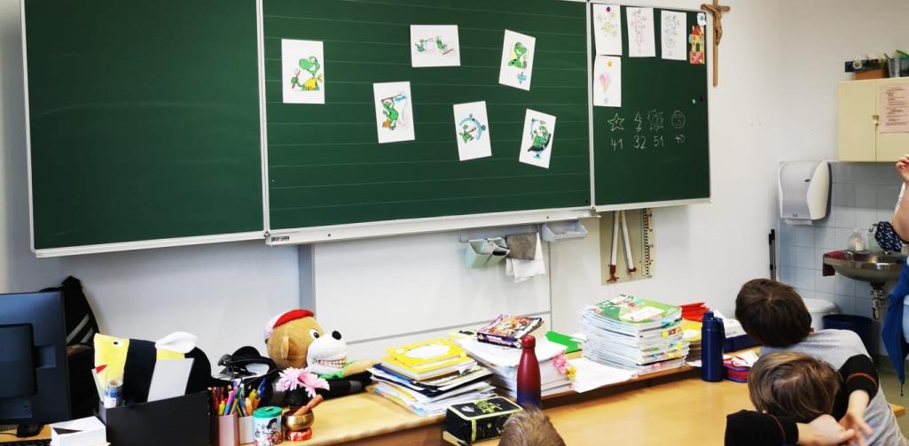 Bürstl in der Klasse 2c