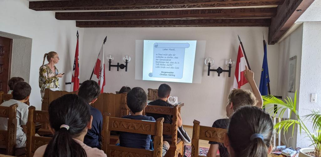 3a Klasse im Trausaal