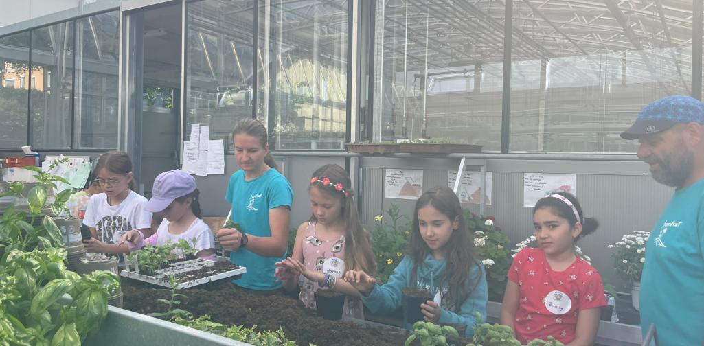 3b in der Gärtnerei