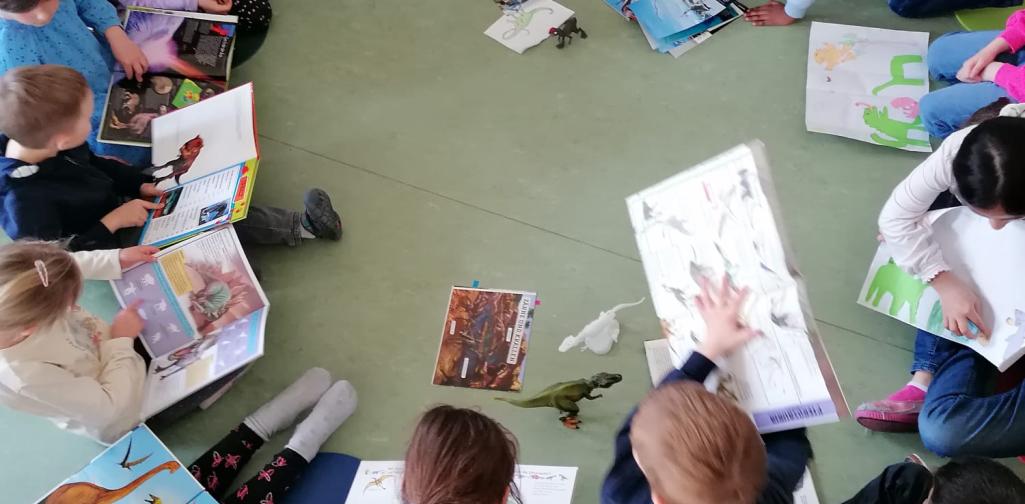 1d Klasse im Sitzkreis