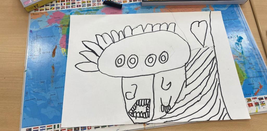 Konturen wurden gezeichnet