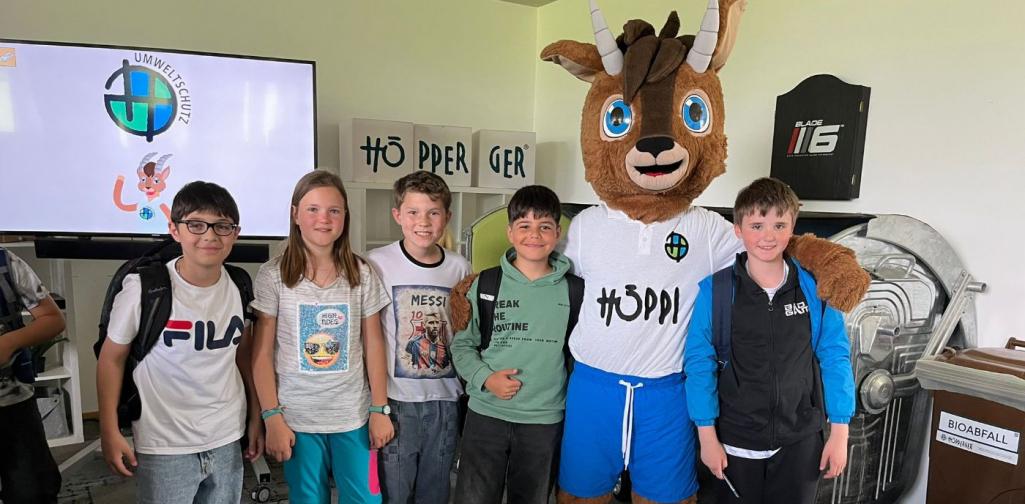 Foto mit dem Maskottchen