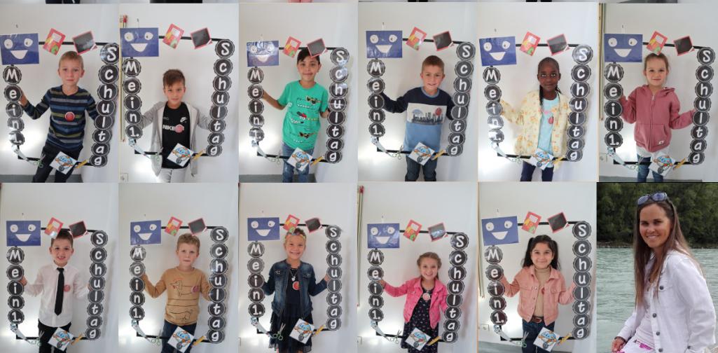 Collage Bild aller Kinder der 1c Klasse