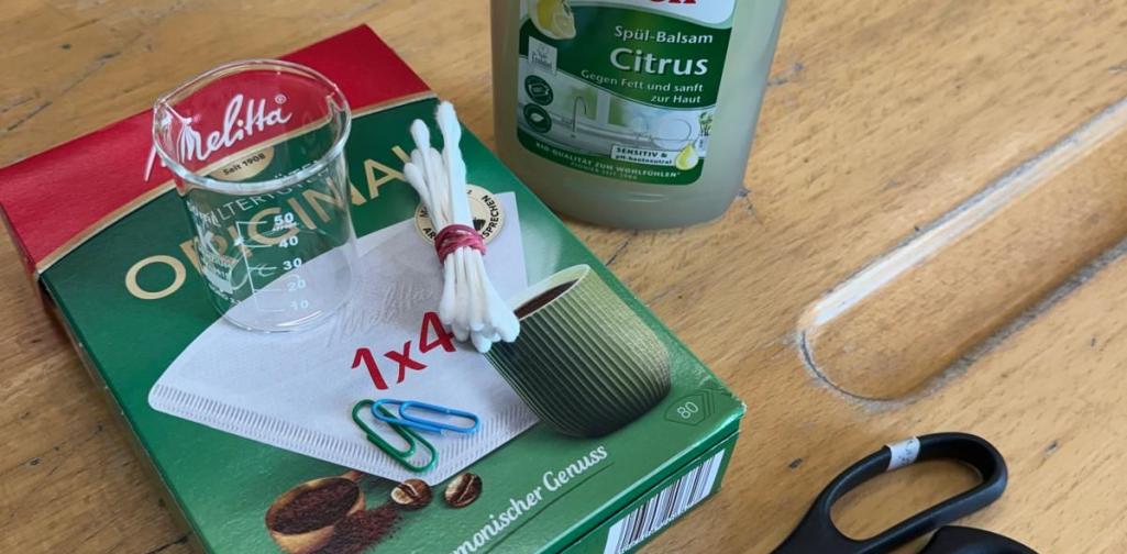 Material für die Experimente